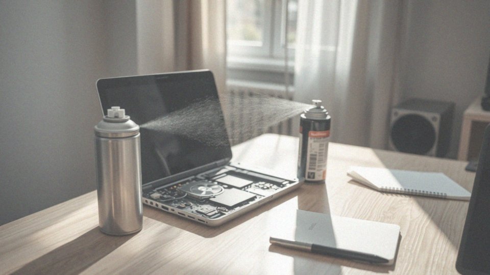 W jaki sposób sprężone powietrze może pomóc w czyszczeniu laptopa?