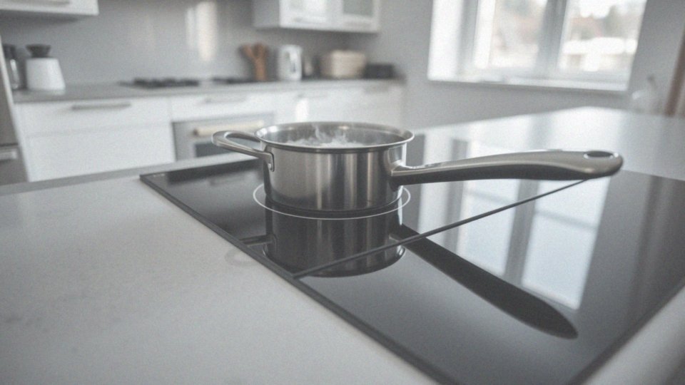 How does płyta indukcyjna 230V provide faster cooking?