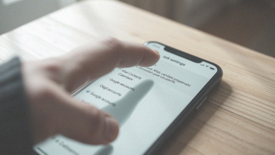 Jakie kroki należy wykonać, aby wylogować się z konta Google na telefonie z systemem iOS?