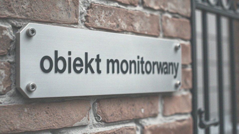 Jakie są rodzaje montażu tabliczek obiekt monitorowany?