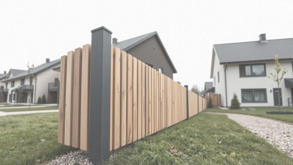 Jakie są warunki techniczne dla ogrodzeń w szeregowych budynkach?