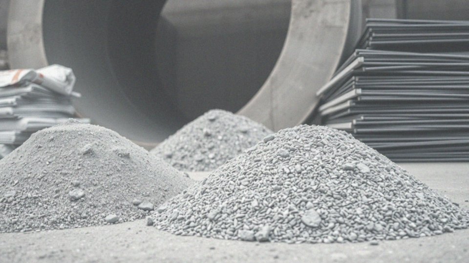Jakie materiały są używane do produkcji kręgów betonowych?
